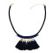 N-7127 3 Colors Bohemain Leather Chain Fringe Tassel Pendant Necklaces for Women Wedding Party Jewelry