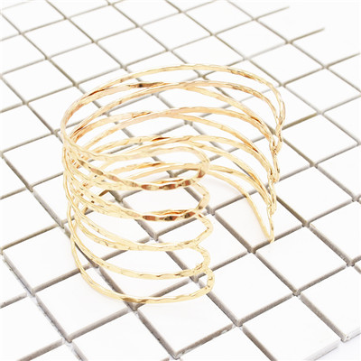 B-0916 2 Colors Trendy Alloy Multi-Storey Arm Bracelet Jewelry Design