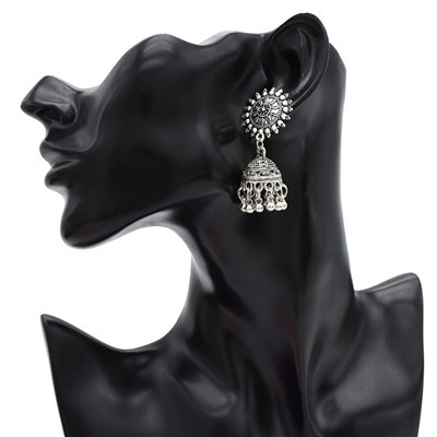 E-4933 Vintage Silver Tassel Drop Dangle Earrings For Women Jewelry Design