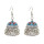 E-4930 4 Colors Vintage Silver Tassel Drop Dangle Flower Earrings For Women Jewelry Design