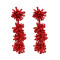 E-4931 Bohemian Drop Beaded Earrings Long Stud Flower Earring for Women