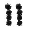 E-4931 Bohemian Drop Beaded Earrings Long Stud Flower Earring for Women