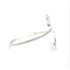 B-0917 New Fashion Indian Retro Trend Silver Gold Metal Adjustable Double Open End Spiral pattern Bracelet Bangle Charming  Armlet