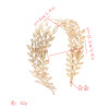 F-0557 Fashion Hairband Leaf Alloy Double Layer Leaves Hair Accessories Bridal Wedding Accessories Gift