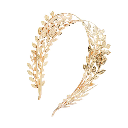 F-0557 Fashion Hairband Leaf Alloy Double Layer Leaves Hair Accessories Bridal Wedding Accessories Gift