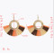 E-4986  Fashion Resin Crystal Beads Statement Plastic Tassel Drop Earrings for Women Boho Party Jewelry Gift
