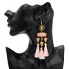 E-4988 Trendy Tassel Diamond Resin Drop Earring For Women
