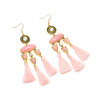 E-4988 Trendy Tassel Diamond Resin Drop Earring For Women