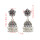 E-4992  2 Color Flower Alloy Bells Statement Earrings for Women Boho Wedding Party Jewelry