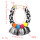 N-7077 Vintage Cloth Alloy Pompom Ball Tassel pendant Necklace Accessories For Women Jewelry