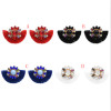 E-5005  Bohemian 4 Colors Big Acrylic Flower Short Tassel  Drop Dangle Earrings Elegant Tassels Statement Earrings for Women
