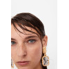 E-5006  4 Colors Gold Metal Geometric Shape Drop Earrings for Women Bohemian Party Jewelry Accessories