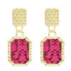 E-5006  4 Colors Gold Metal Geometric Shape Drop Earrings for Women Bohemian Party Jewelry Accessories