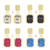 E-5006  4 Colors Gold Metal Geometric Shape Drop Earrings for Women Bohemian Party Jewelry Accessories