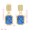 E-5006  4 Colors Gold Metal Geometric Shape Drop Earrings for Women Bohemian Party Jewelry Accessories