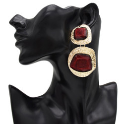 E-5010  5 Colors Gold Metal Geometric Shape Drop Earrings for Women Bohemian Party Jewelry Accessories
