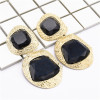 E-5010  5 Colors Gold Metal Geometric Shape Drop Earrings for Women Bohemian Party Jewelry Accessories