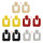 E-5011  5 Colors Simple Generous Concave Surface Alloy Ladies Earrings