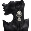 E-5012  6 Colors Boho Silver Metal Bells Statement Drop Dangle Earrings for Women Festival Party Jewelry