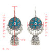 E-5012  6 Colors Boho Silver Metal Bells Statement Drop Dangle Earrings for Women Festival Party Jewelry
