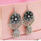 E-5012  6 Colors Boho Silver Metal Bells Statement Drop Dangle Earrings for Women Festival Party Jewelry