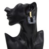 E-5014 3 Colors Acrylic Geometric Amber Pattern Earrings For Women