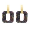 E-5014 3 Colors Acrylic Geometric Amber Pattern Earrings For Women