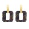 E-5014 3 Colors Acrylic Geometric Amber Pattern Earrings For Women