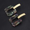 E-5014 3 Colors Acrylic Geometric Amber Pattern Earrings For Women