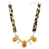 N-7156 Retro Resin Pendant Necklace Geometric Leopard Chain Sexy Women Necklaces