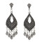 E-5020 Boho Silver Gold Metal Vintage Carved Flower Statement Drop Dangle Earrings for Women Vintage Jewelry