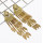 E-5018 Boho Silver Gold Metal Vintage Long Tassel Rhinestone Statement Drop Dangle Earrings for Women Vintage Jewelry