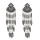 E-5018 Boho Silver Gold Metal Vintage Long Tassel Rhinestone Statement Drop Dangle Earrings for Women Vintage Jewelry