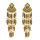 E-5018 Boho Silver Gold Metal Vintage Long Tassel Rhinestone Statement Drop Dangle Earrings for Women Vintage Jewelry