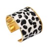 B-0919 Turkish 2 Colors Trendy Unique Leopard Cuff Bracelet& Bangle For Women Jewelry Design