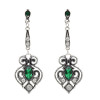E-5031 3 Colors Hollow Out Vintage Silver Diamond Drop Earring For Women Jewelry Design