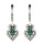 E-5031 3 Colors Hollow Out Vintage Silver Diamond Drop Earring For Women Jewelry Design