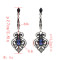 E-5031 3 Colors Hollow Out Vintage Silver Diamond Drop Earring For Women Jewelry Design