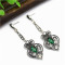 E-5031 3 Colors Hollow Out Vintage Silver Diamond Drop Earring For Women Jewelry Design