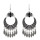 E-5035 Retro Carved Personalized Earring Long Tassel Drop Dangle Earrings For Women