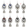 E-5044 4 Colors Boho Silver Metal Bells Statement Drop Dangle Earrings for Women Festival Party Jewelry