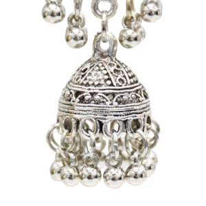 E-5044 4 Colors Boho Silver Metal Bells Statement Drop Dangle Earrings for Women Festival Party Jewelry