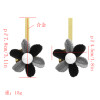 E-5049 New Fashion Gold Metal Flower Shape Drop Earrings for Women Boho Wedding Party Jewelry Gift