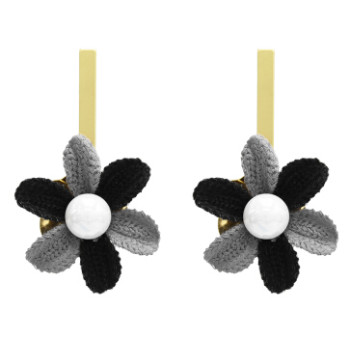 E-5049 New Fashion Gold Metal Flower Shape Drop Earrings for Women Boho Wedding Party Jewelry Gift