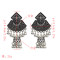 E-5052 2 Colors Boho Silver Gold Metal Bells Statement Drop Dangle Earrings for Women Festival Party Jewelry