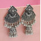 E-5052 2 Colors Boho Silver Gold Metal Bells Statement Drop Dangle Earrings for Women Festival Party Jewelry