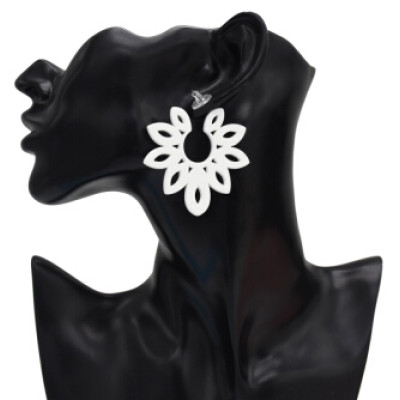 E-5053 4 Colors Trendy Alloy Multicolor  Acrylic Flower drop Earring For Women Jewelry Design