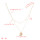 N-7160 Fashion Double Layers Gold Metal Round Pendant Necklaces for Women Party Jewelry