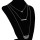 N-7164 Fashion Simple Fan-shaped Necklace Conch Pendant 3 Layers Clavicle Chain