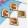 E-5073 Fashion Gold Metal Enamel Glass Drop Earrings for Women Boho Wedding Party Jewelry .